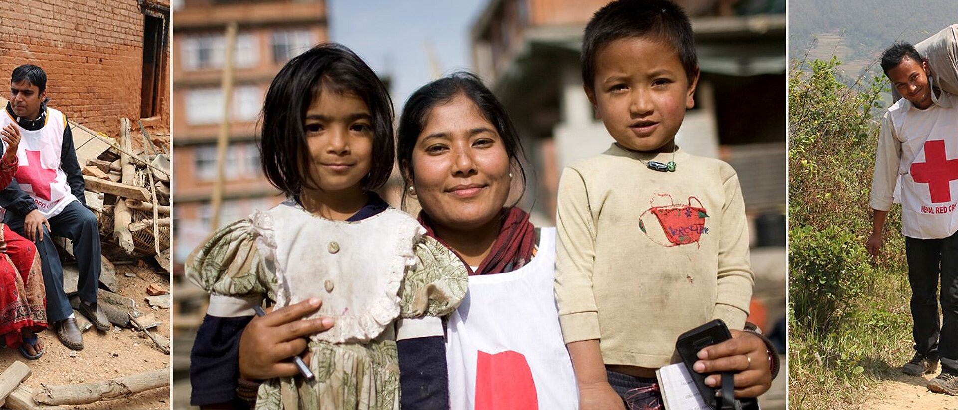 Hilfe für Nepal Nepal Hilfe: Rotkreuzhelfer in Nepal