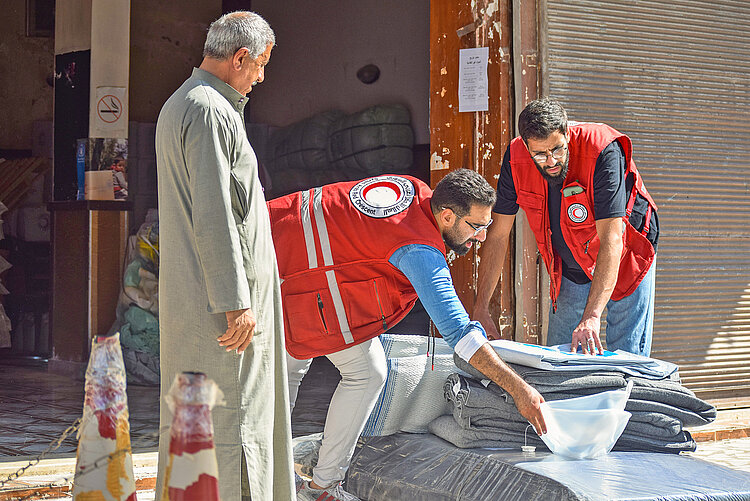 Mitarbeiter des Syrischen Arabischen Roten Halbmondes 