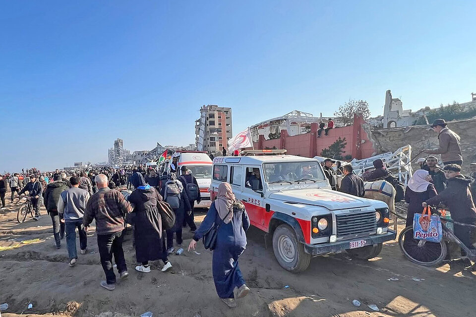 Rückkehrende Zivilbevölkerung  im Gazastreifen 