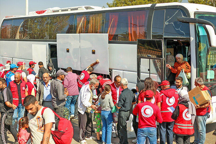 Geflüchtete aus dem Libanon in Syrien