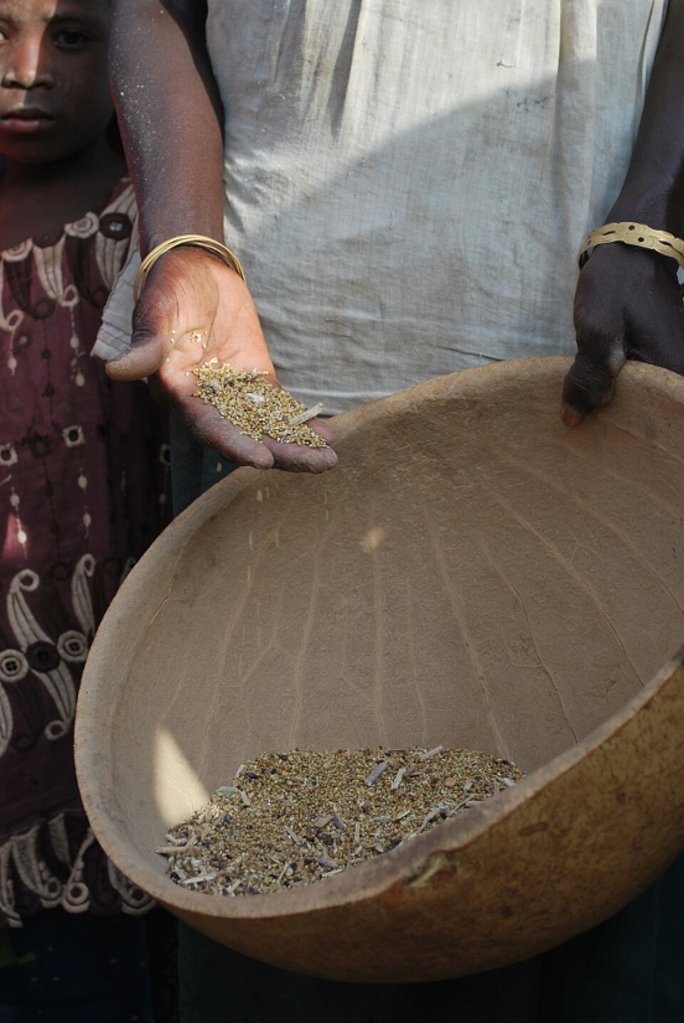 Foto: Nur eine Handvoll Körner.