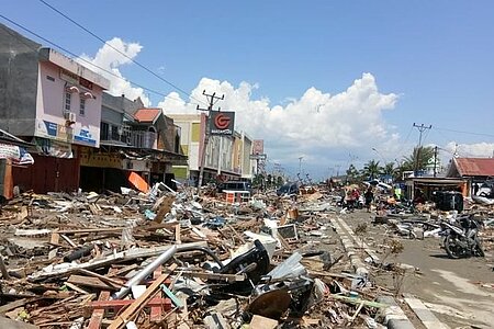 Verheerende Zerstörung in Sulawesi