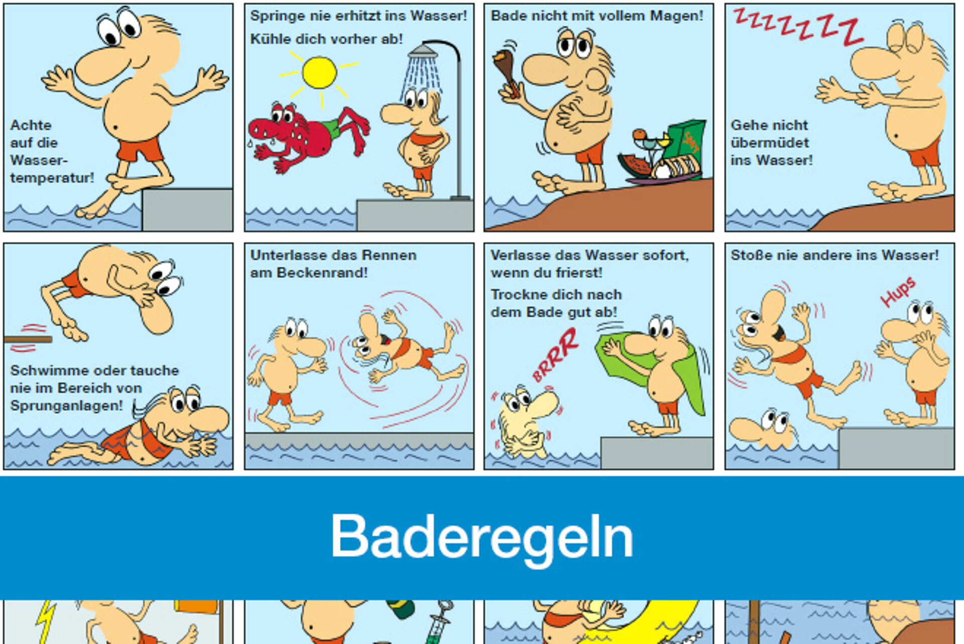 Baderegeln: Verhalten Am Und Im Wasser - DRK E.V.